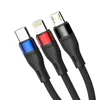 Kabel 3mk Hyper Cable N-SERIES 3 in 1 USB-A / Lightning / Micro 1.2m 9V/2A 18W - czarny